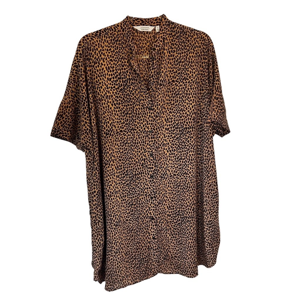 & OTHER STORIES OVERSIZED TUNIC DRESS IN LEOPARD PRINT, SIZE 2